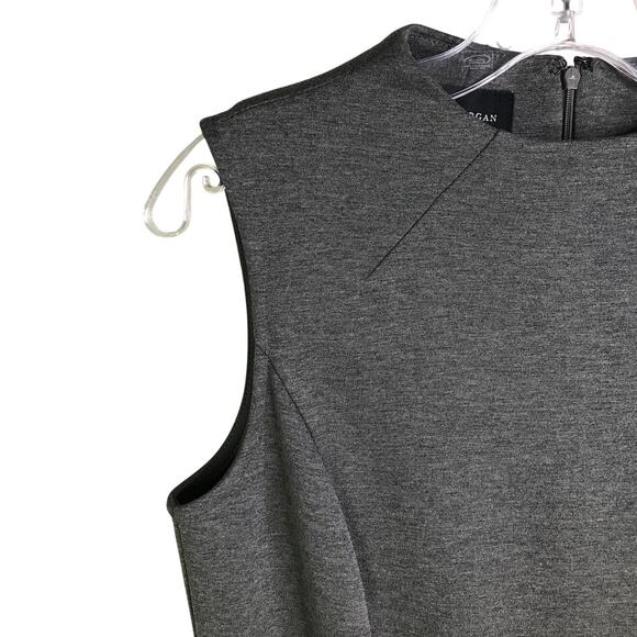Donna Morgan Dress Womens Size‎ 6 Charcoal Gray Sleeveless Back Zip Classic - Picture 6 of 8